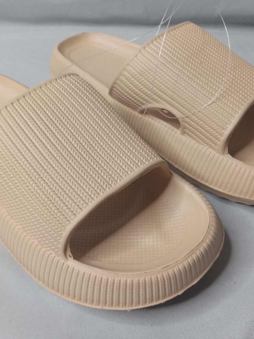 Kids Slide Sandals in Beige - Comfortable Everyday Slip-Ons